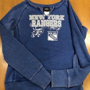 Official NHL NY Rangers XL Girls soft sweatshirt